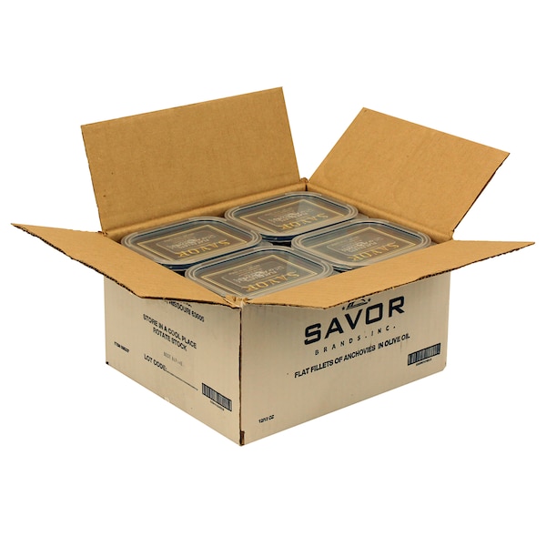 Savor Imports Anchovy Fillets In Olive Oil 13 oz., PK12 558237 - main
